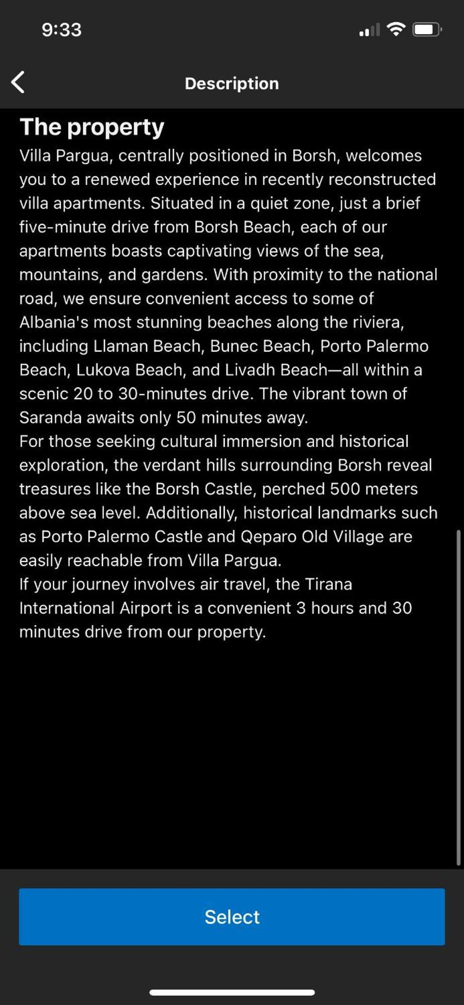 Villa Pargua Borsh Kültér fotó